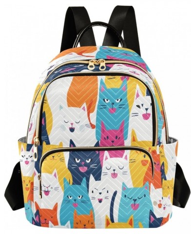 Funny Cat Fashion Backpack Purse Ladies Fashion Rucksack Travel Shoulder Bag Casual Daily Backpack Work College Bag Medium $1...