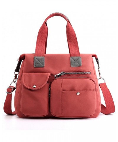 Women's Shoulder Bag Changing Bag,Nylon Bag,Hand-held Large Capacity Travel Bag Burgundy $18.72 Shoulder Bags