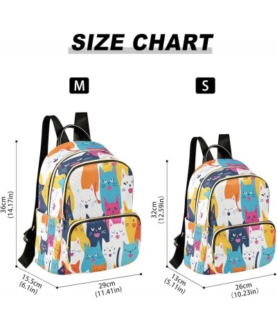 Funny Cat Fashion Backpack Purse Ladies Fashion Rucksack Travel Shoulder Bag Casual Daily Backpack Work College Bag Medium $1...