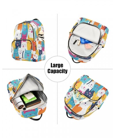 Funny Cat Fashion Backpack Purse Ladies Fashion Rucksack Travel Shoulder Bag Casual Daily Backpack Work College Bag Medium $1...