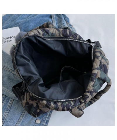 Puffer Tote Bag for Women Quilted Shoulder Bag with Pompom Vintage Hobo Handbag Satchel Purse Large Black $25.78 Totes