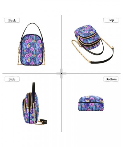 Floral Pineapple Tropical Small Crossbody Bags for Women Adjustable Strap Purses Travel Handbags 20855033 $15.59 Crossbody Bags