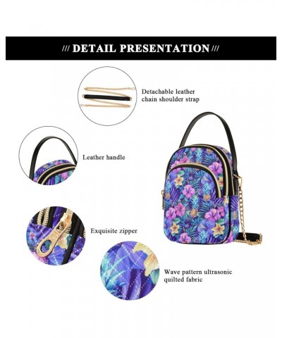 Floral Pineapple Tropical Small Crossbody Bags for Women Adjustable Strap Purses Travel Handbags 20855033 $15.59 Crossbody Bags