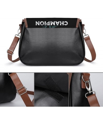 Fashion Crossbody Bags Women's Shoulder Bags Classic City Leather Satchels Hobo Bags Stripes Dark Blue Color8 $20.16 Hobo Bags