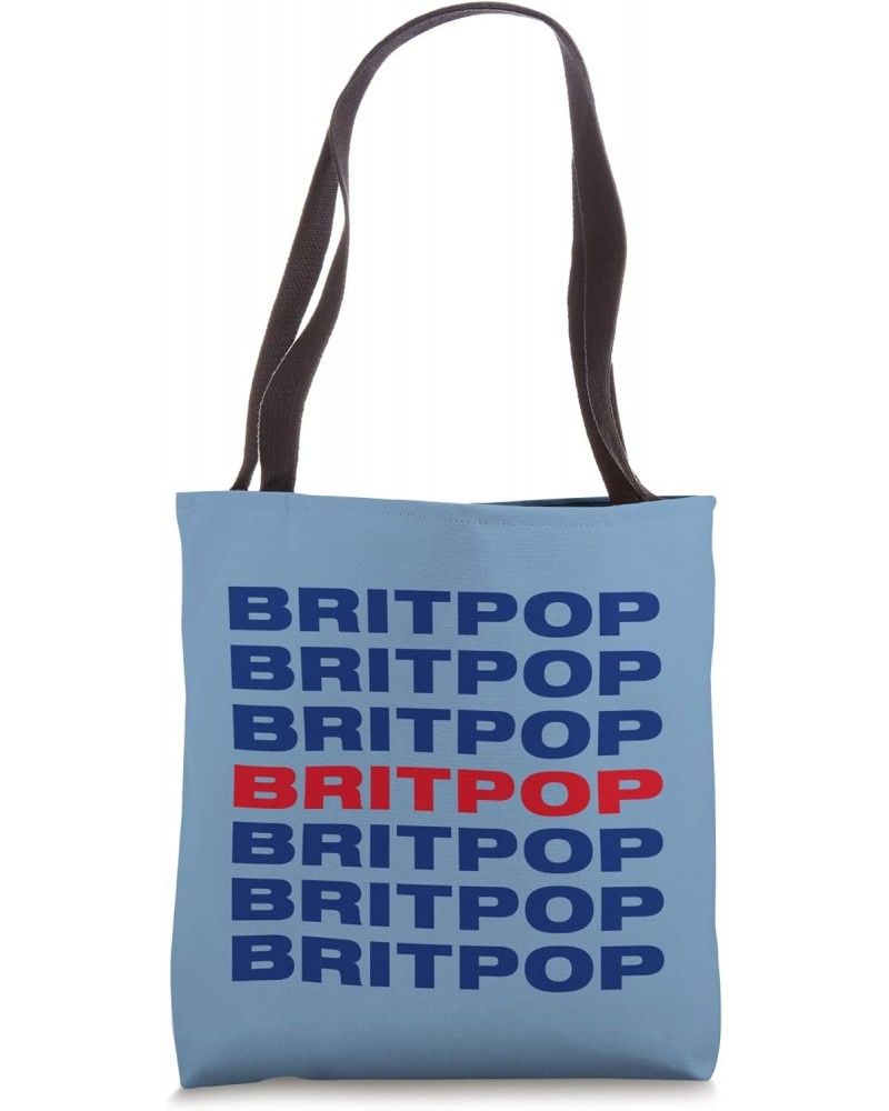 BRITPOP Retro Repeating Design Tote Bag $11.93 Totes