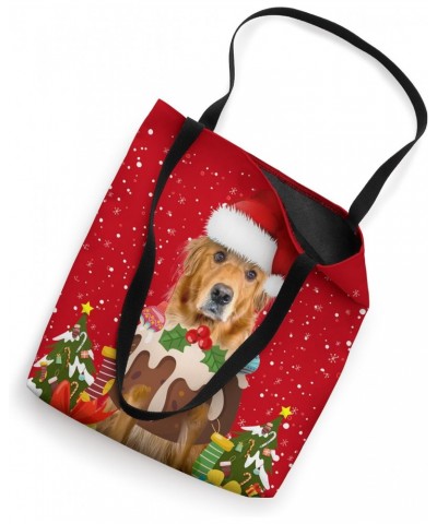 Golden Retriever Christmas Pudding Idea for Kids & Dog Owner Tote Bag $13.23 Totes