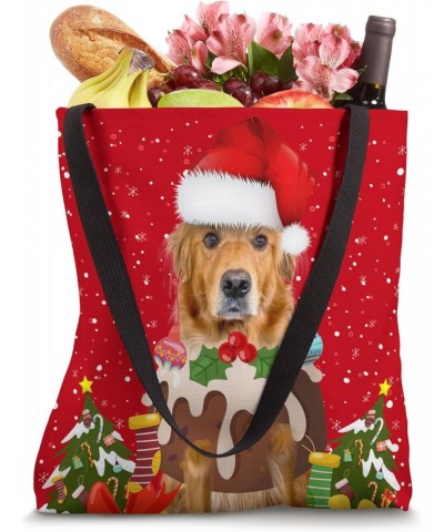 Golden Retriever Christmas Pudding Idea for Kids & Dog Owner Tote Bag $13.23 Totes