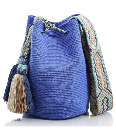 Wayuu Classic Boho Collection Hand Woven Beach Crocheted Tote Handbag Design 24 $42.19 Totes