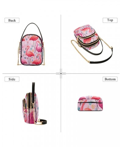 Dogs Shoulder Handbags Zip Cell Phone Purse Womens Leather Handbags Purses Flamingo's in Watercolor $13.00 Shoulder Bags