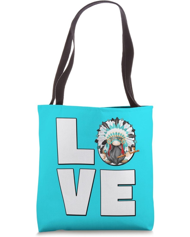 Funny Indian Chief Grandpa Gnome Love Native American Daddy Tote Bag $12.48 Totes