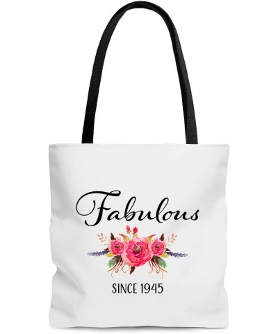 Fabulous Since 1945 Tote Bag with Shoulder Strap - Happy 75th Birthday Gift Unique for 75 Year Old - Women Her Grandma Nana M...