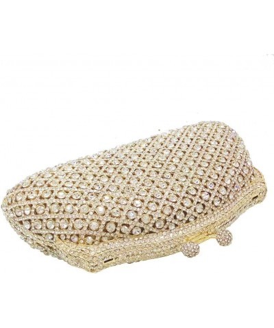 Glittering Evening Clutch Bag Crystal Rhinestone Handbags for Women Wedding Prom Party Night Purse Red $36.89 Evening Bags