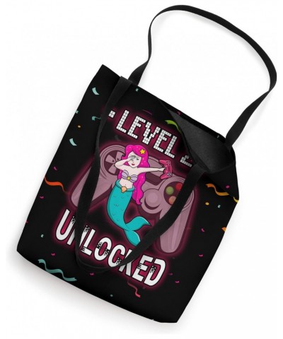 Level 28 Unlocked Funny Dabbing Mermaid Gamer 28th Birthday Tote Bag $12.47 Totes