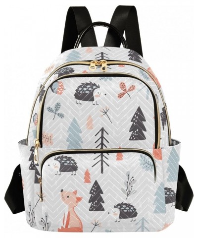 Travel Backpack Purse for Women Fashion Anti-theft Work Casual Forest Animals Snow Daypack Shoulder Bag Medium Size Medium $1...