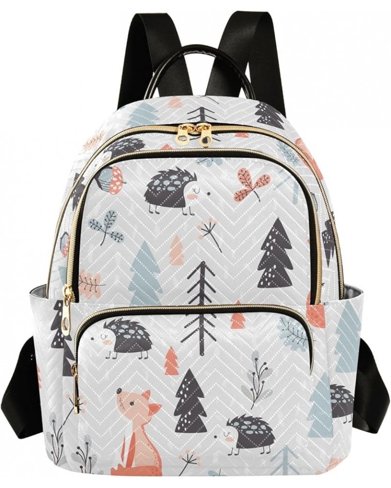 Travel Backpack Purse for Women Fashion Anti-theft Work Casual Forest Animals Snow Daypack Shoulder Bag Medium Size Medium $1...