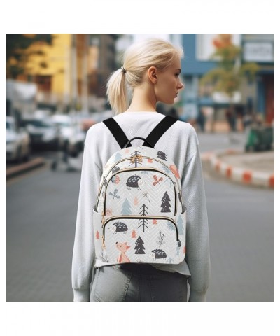 Travel Backpack Purse for Women Fashion Anti-theft Work Casual Forest Animals Snow Daypack Shoulder Bag Medium Size Medium $1...