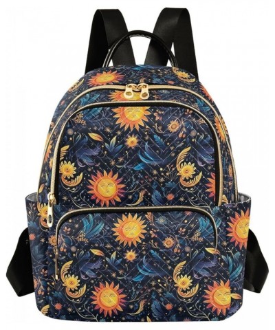 Sun Moon Boho Mandala Backpack for Women Fashion Shoulder Bags Small Casual Daypack Travel Bag S 202a4929 S(10.23"x5.11"x12.5...