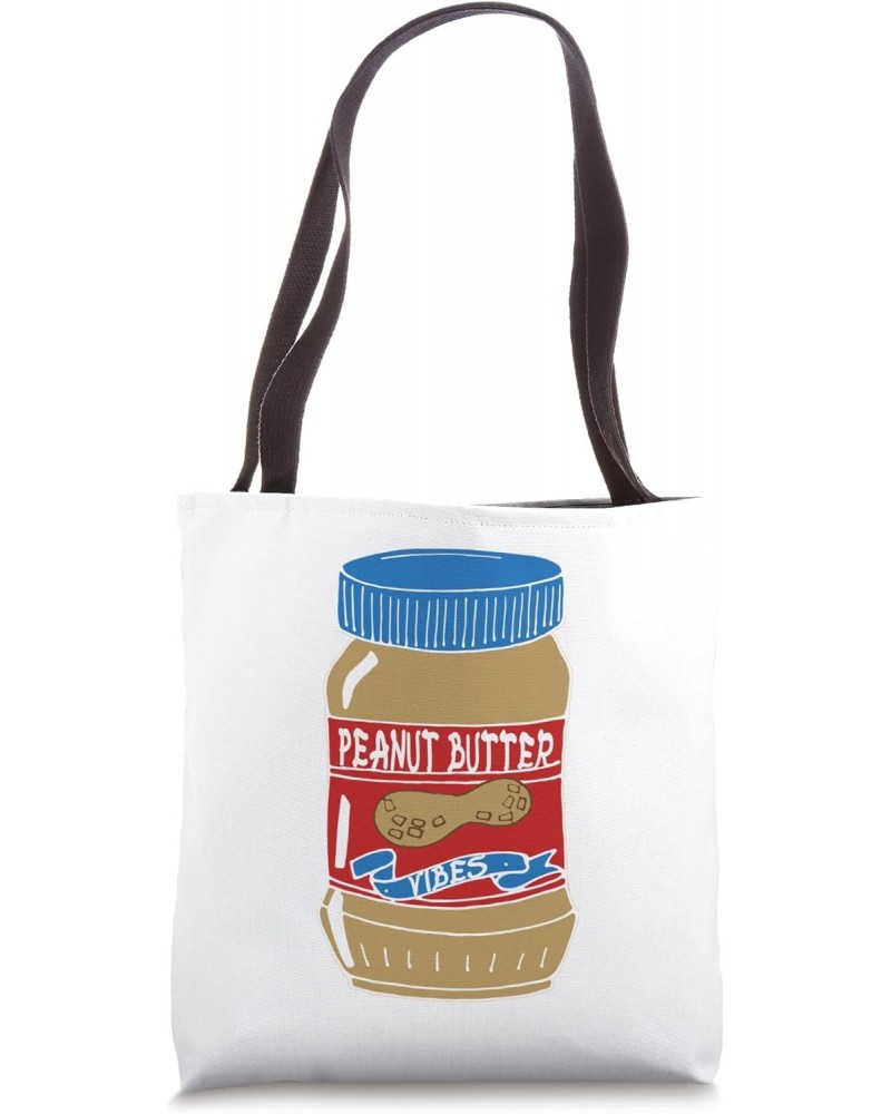 Peanut Butter Vibes Peanut Butter & Jelly Lovers Day Tote Bag $11.27 Totes