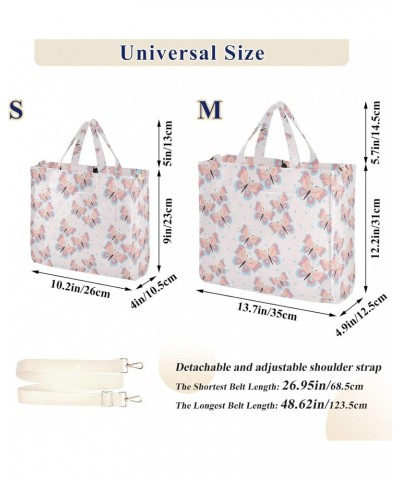 Butterflies Pattern Design Corduroy Handbag - Fashionable, Unique, and Versatile Shoulder Bag Beige straps $13.72 Shoulder Bags