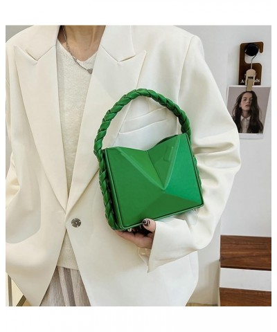 Hobo Bag Women's Leather Shoulder Crossbody Bag Foldable Purse Handbag Bucket Totes Satchels with Woven Handle Green $21.57 T...