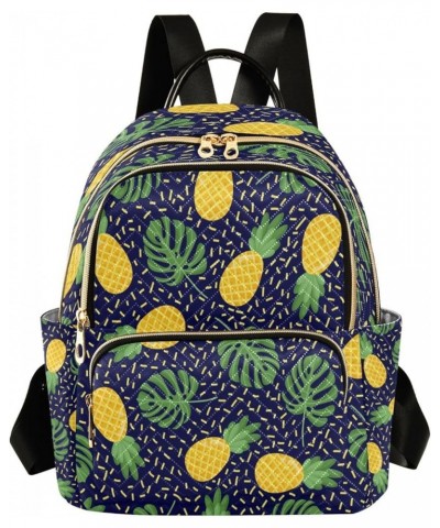 Fashion Backpack Mini Backpack Purse Casual Daily Backpack Tropical Palm Leaves Pineapples for Travel for College Work Small ...