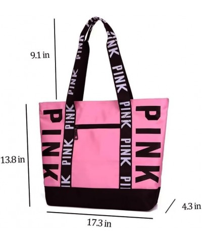 Pink Tote Bags for Women Large Capacity Waterproof Handbag Storage Bag for Daily Shopping Travel Yellow $13.71 Totes