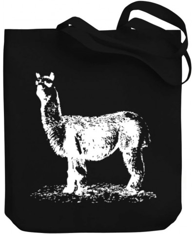 Alpaca sketch Canvas Tote Bag 10.5" x 16" x 4 $23.99 Totes