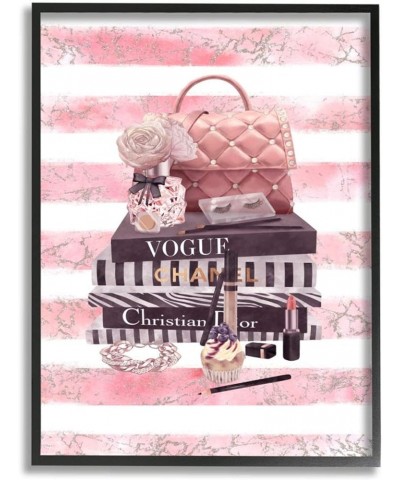 Pink Quilted Purse Fashion Books Distressed Stripes Ziwei Li Black Framed Wall Art, 16 x 20 11x14 Black Framed $17.69 Wallets