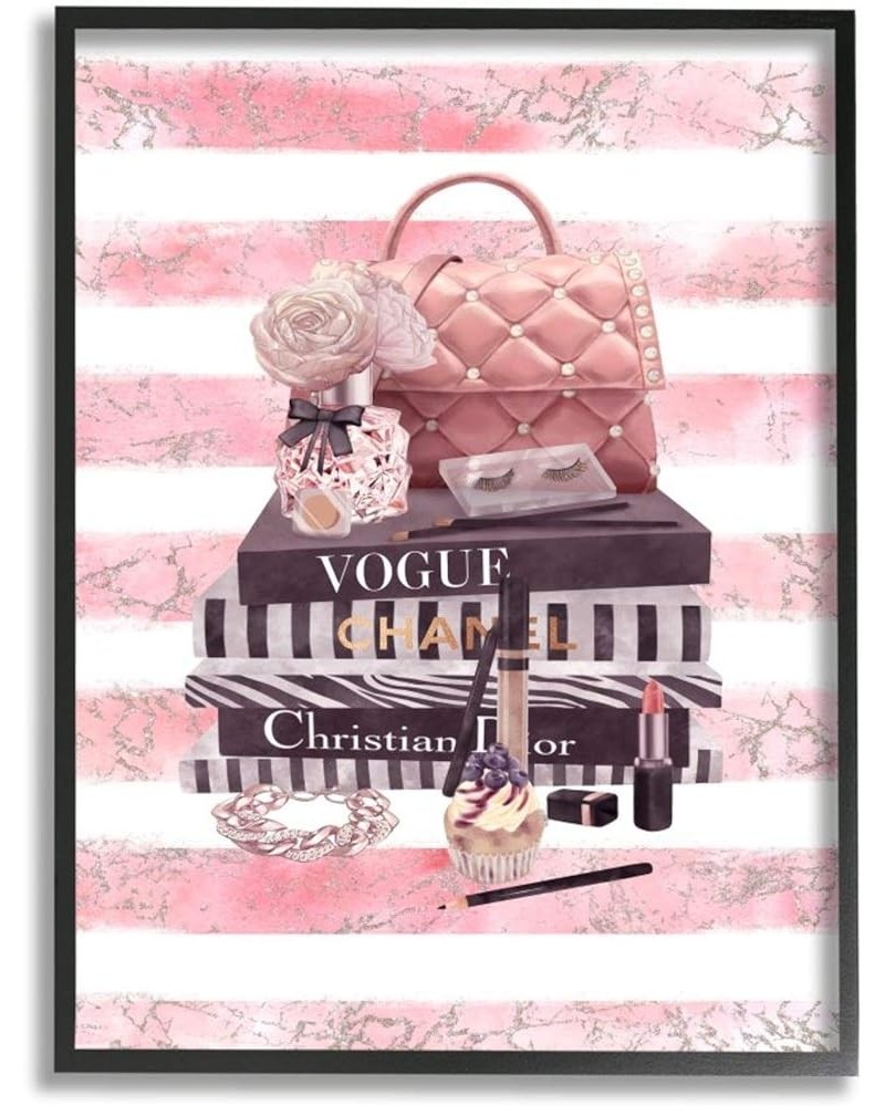 Pink Quilted Purse Fashion Books Distressed Stripes Ziwei Li Black Framed Wall Art, 16 x 20 11x14 Black Framed $17.69 Wallets