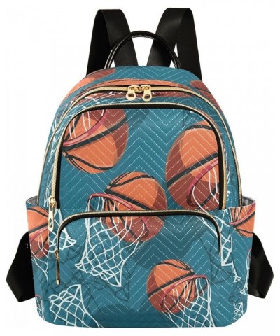 Basketball Net Ball Women Backpack Purse Ladies Fashion Shoulder Bag Daypack Travel Bag 7.5L Medium $12.40 Backpacks