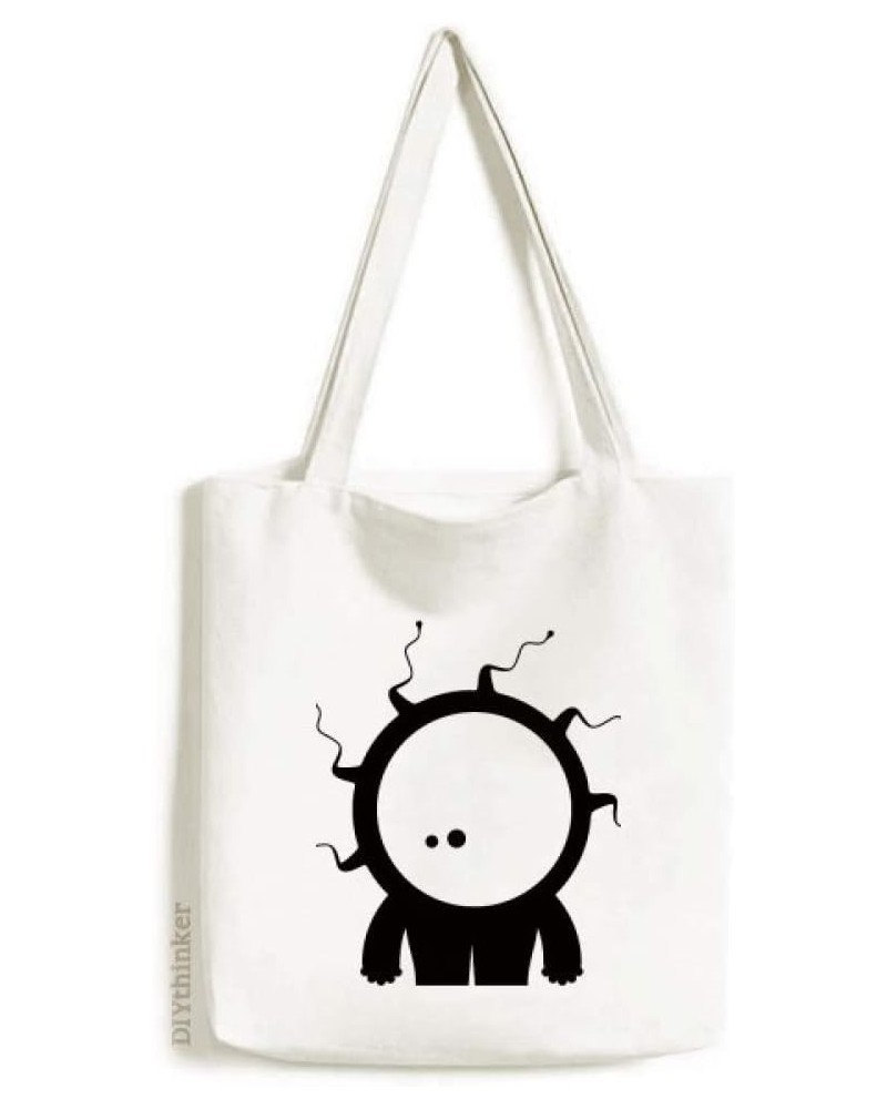 Universe Alien Monster Alien Cyclops Tote Canvas Bag Shopping Satchel Casual Handbag $17.66 Totes