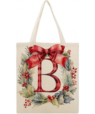 Canvas Tote Bag Letter A Monogram Letter Watercolor Makeup Bags Custom Monogram Name Tote Bags for Shopping Totebag-3 $10.08 ...