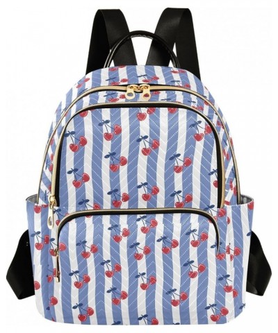 Cherries and Lines Casual Fashion Polyester Travel Rucksack Shoulder Bag Color Small $17.76 Backpacks