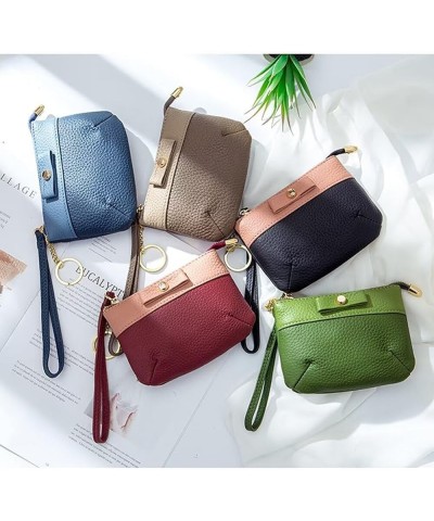 Small Clutch Purse for Women Genuine Leather Coin Pouch Bowknot Cash Wallet Cute Wristlet Purse with Key Chain Blue $19.46 Wr...