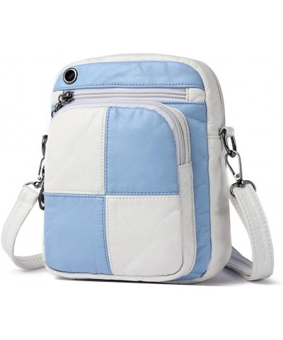 Cute Cell Phone Crossbody Bag, Fashion Crossbody Cell Phone Purse Small Sling Purse Wallet with Shoulder Strap Bags Light Blu...