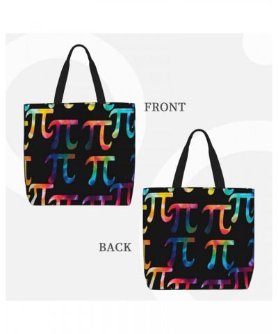 Women'S Soft Tote Shoulder Bag Pi-Math Foldable Travel Purse With Zipper Closure $11.94 Totes