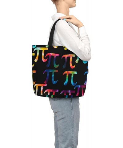 Women'S Soft Tote Shoulder Bag Pi-Math Foldable Travel Purse With Zipper Closure $11.94 Totes