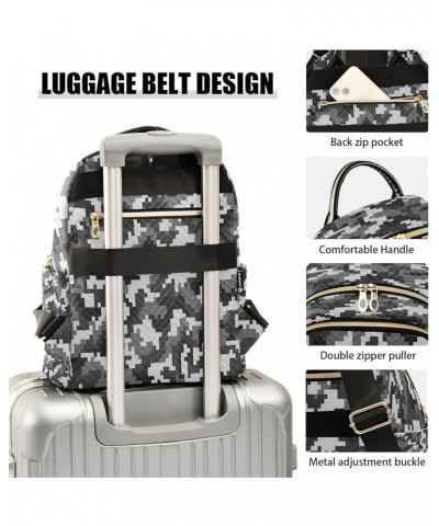 Digital Camouflage Women Backpack Purse Ladies Fashion Shoulder Bag Daypack Travel Bag 7.5L Medium $12.71 Backpacks