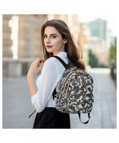 Digital Camouflage Women Backpack Purse Ladies Fashion Shoulder Bag Daypack Travel Bag 7.5L Medium $12.71 Backpacks