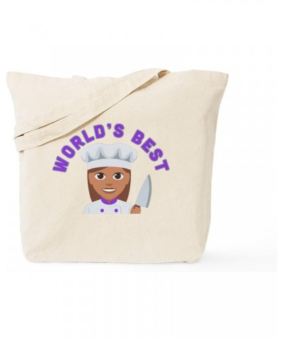 World's Best Chef Tote Bag Natural Canvas Tote Bag, Cloth Shopping Bag $9.11 Travel Gear