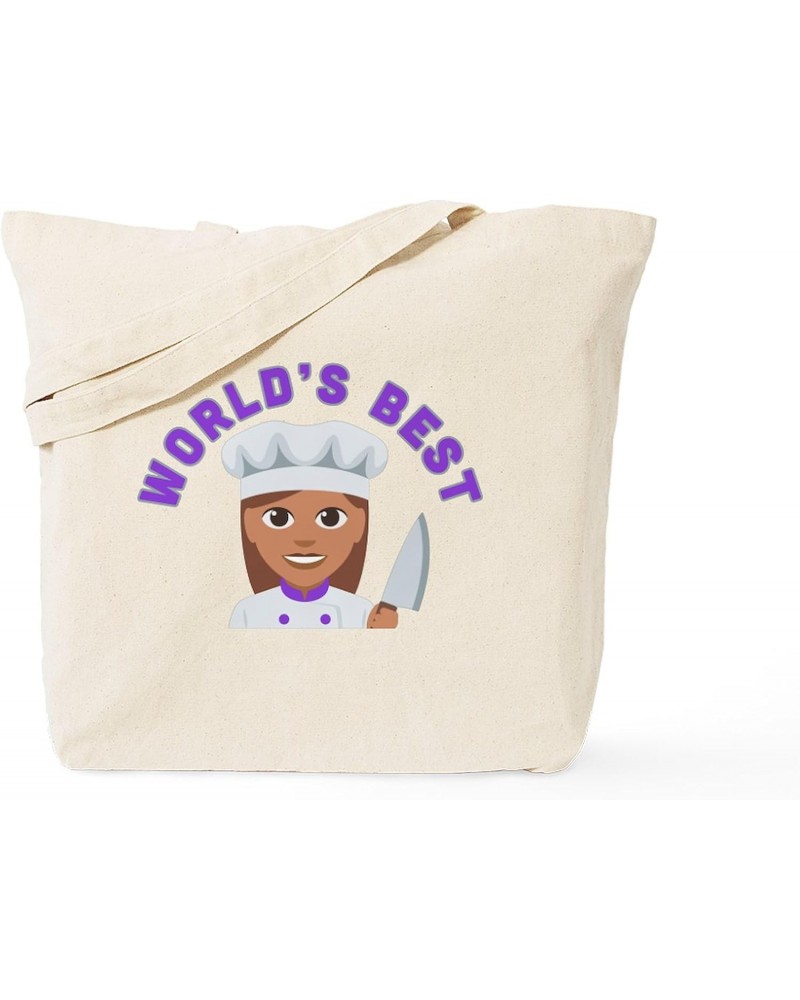 World's Best Chef Tote Bag Natural Canvas Tote Bag, Cloth Shopping Bag $9.11 Travel Gear