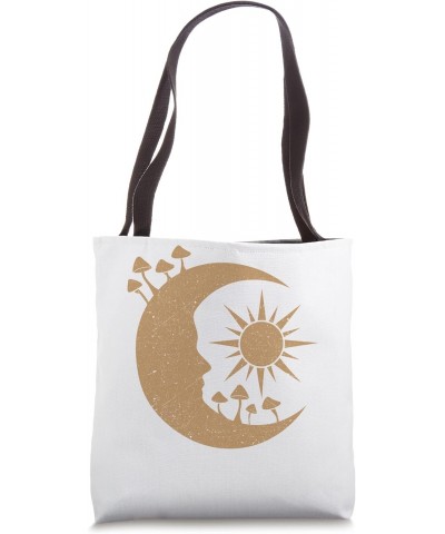 Spiritual Mystic Moon Sun Mushrooms Tote Bag $17.10 Totes