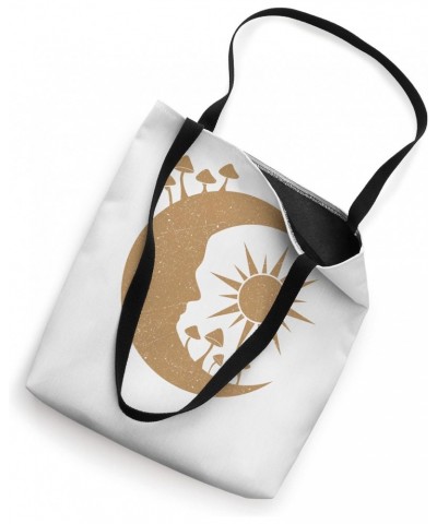 Spiritual Mystic Moon Sun Mushrooms Tote Bag $17.10 Totes