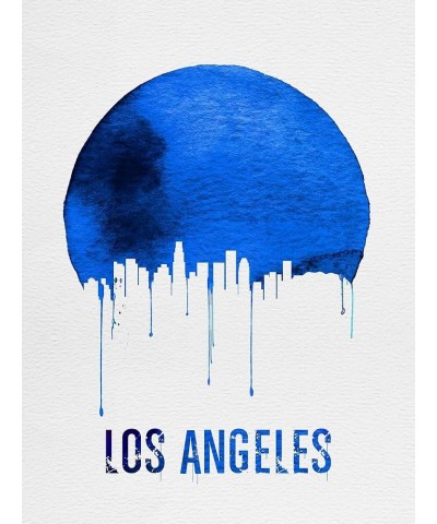 Stretched Canvas Print Los Angeles Skyline Blue, 24x32 18" x 24" Print Only $61.64 Handbags