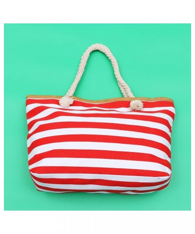 2 Pcs Crossbody Bag Handle Shoulder Purse Beach Bag for Women Grocery Tote Bag Canvas Striped Canvas Handbag Crossbody Wallet...