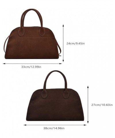 Suede Tote Bag for Women, Vintage Commuting Top Shoulder Cross body Bags,Large Capacity Adjustable Strap Handle Bag Soil-s $2...