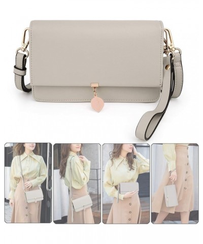 Crossbody Bags for Women Leather Wallet 5 Ways Ladies Travel Shoulder Bag Clutch Purse with Wristlet Strap Crossie 0912 Grey ...