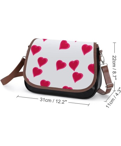 Printed Shoulder Crossbody Bag Leather Hobo Bags Medium Ladies Top Handles Satchels Dog Husky Color5 $29.49 Hobo Bags