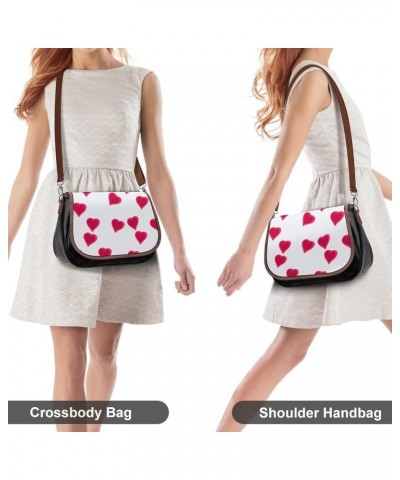 Printed Shoulder Crossbody Bag Leather Hobo Bags Medium Ladies Top Handles Satchels Dog Husky Color5 $29.49 Hobo Bags