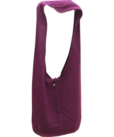 Brand Plain Cotton Yaam Monks Shoulder Bag Byzantium Violet $12.54 Shoulder Bags